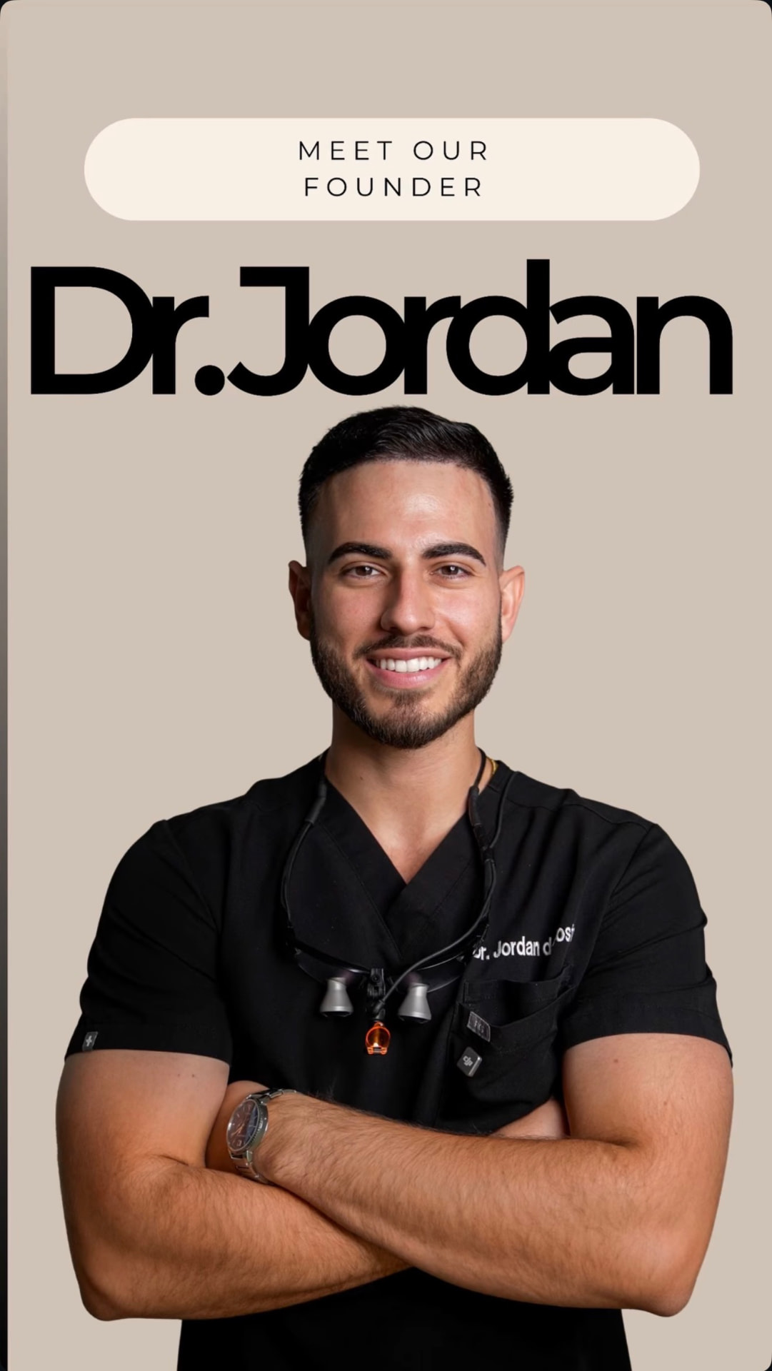 Dentist portrait styled for social media